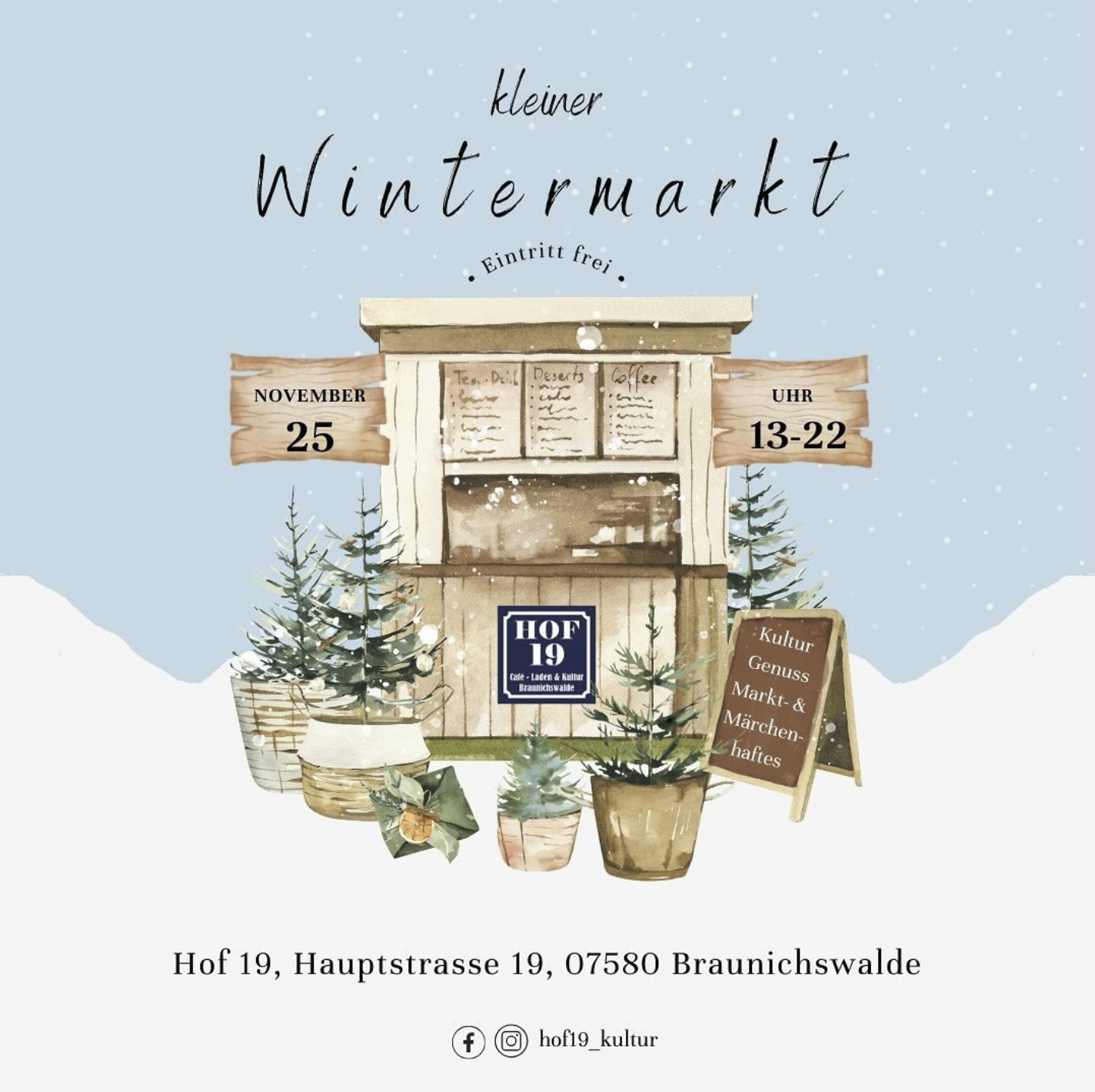 Wintermarkt Poster